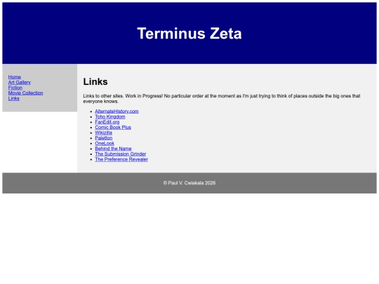 links screenshot