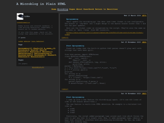 microblog/tags/programming/latest screenshot