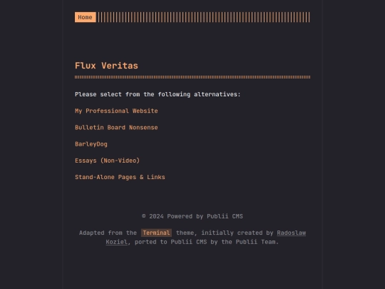 Flux Veritas - Home