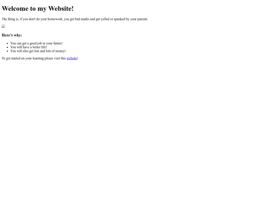 LearningWebsite screenshot