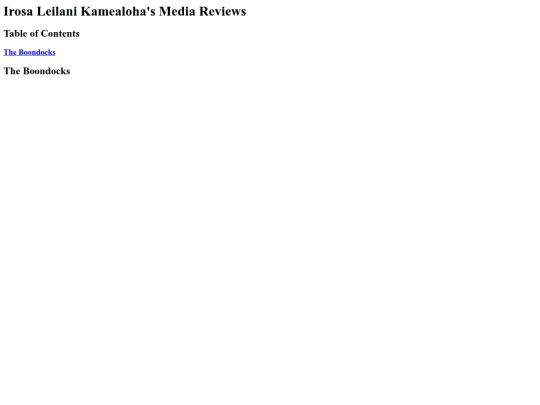 IrosasMediaReviews screenshot