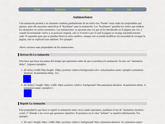 Animaciones screenshot