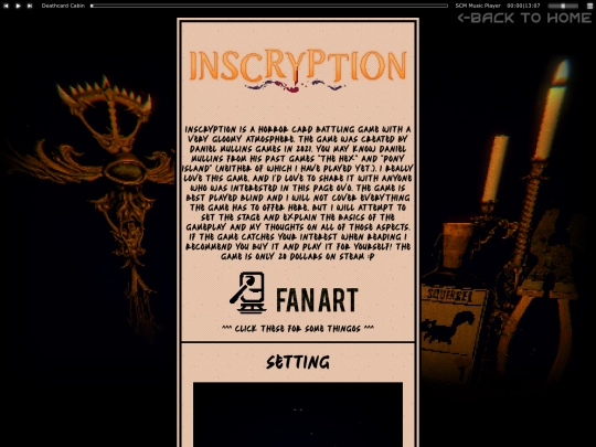 Inscryption screenshot