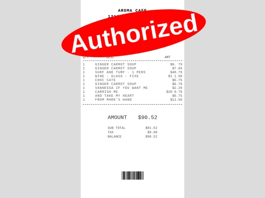 receipt screenshot