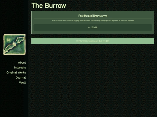 interests/music/past-brainworms screenshot