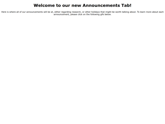 announcements screenshot