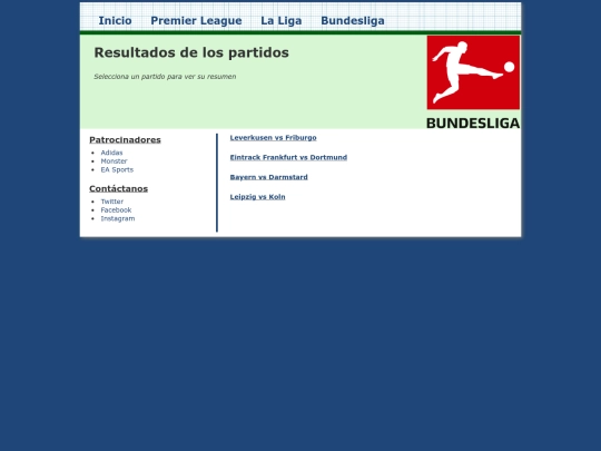 Tarea2/bundesliga screenshot