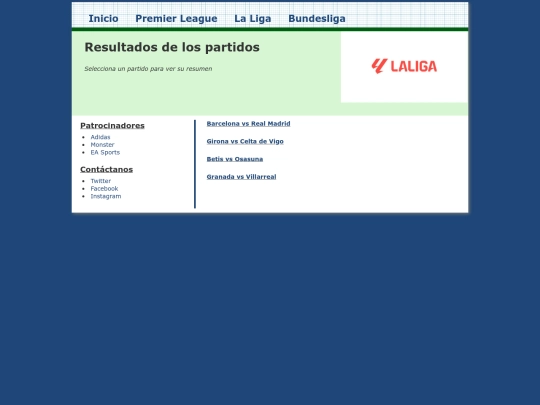 Tarea2/laliga screenshot