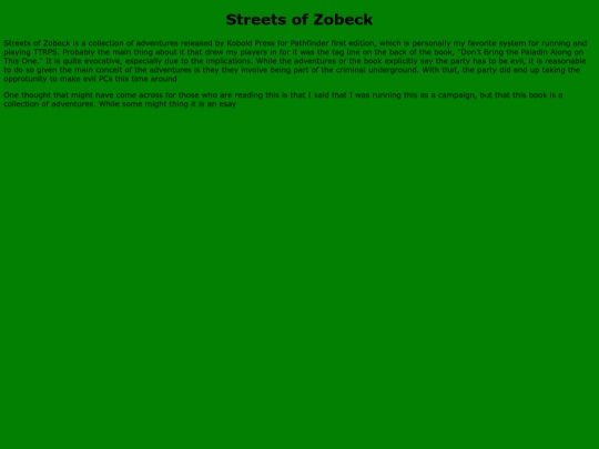 StreetsofZobeck screenshot