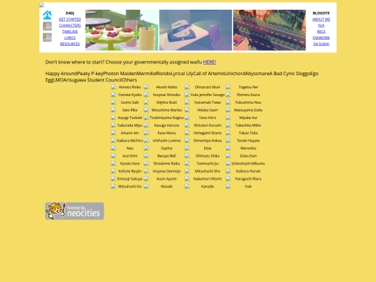 guides/characters screenshot