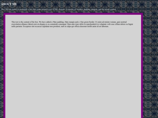 aboutme screenshot