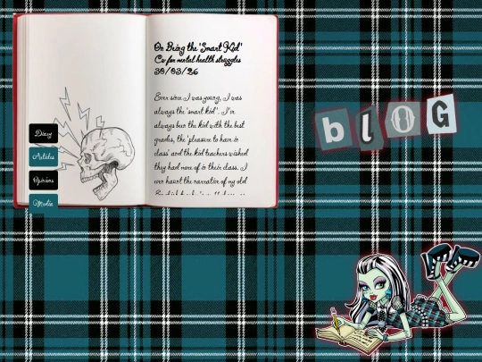 blog/articles screenshot