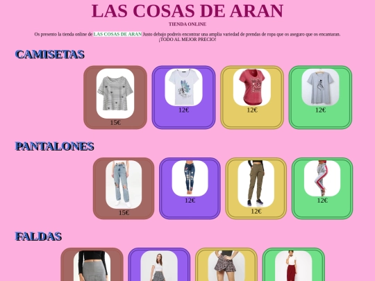 tienda screenshot