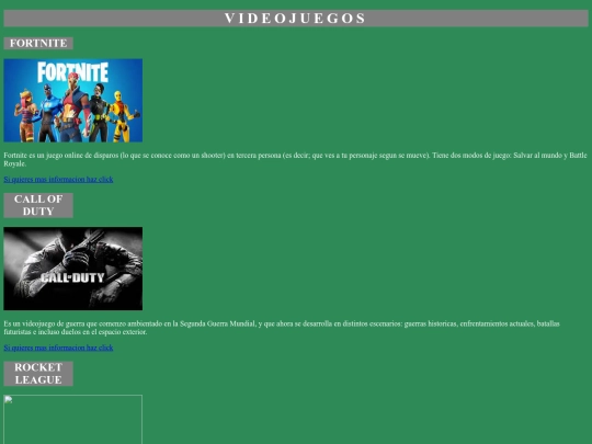 videojuegos/Videojuegos screenshot