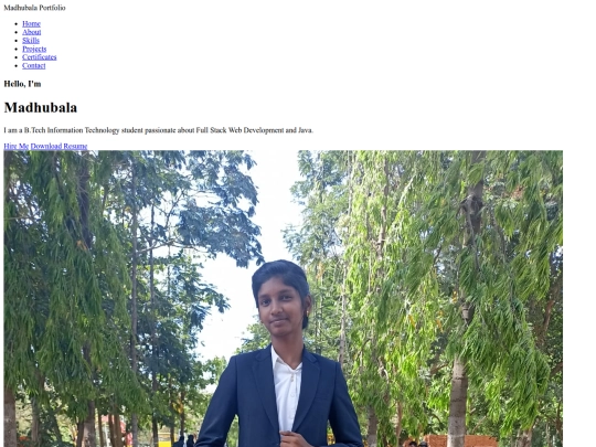 portfolio screenshot