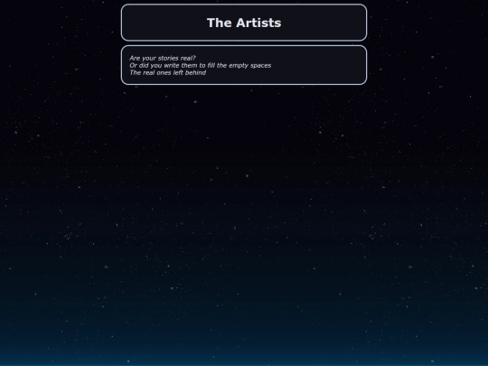 artists screenshot