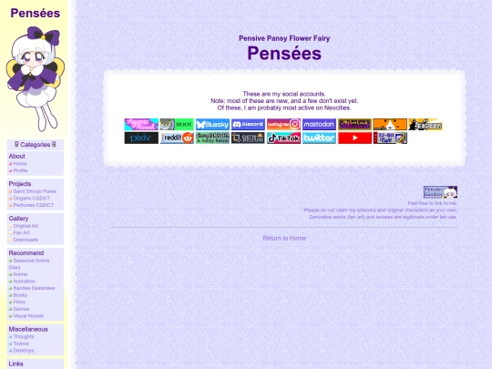 socials screenshot