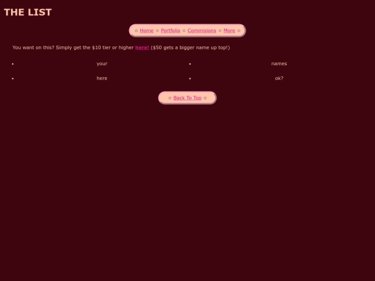 THE_LIST screenshot