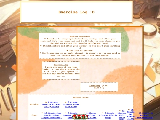 exercise screenshot