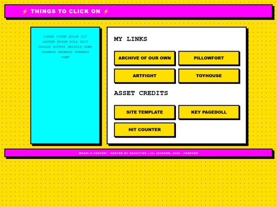 links screenshot