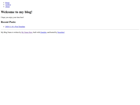 blog screenshot