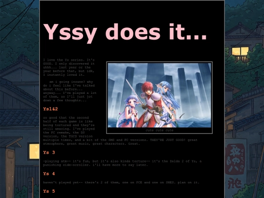 writing/ys screenshot