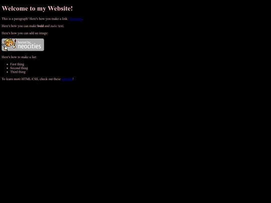 list screenshot