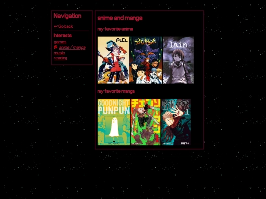 interests/animemanga screenshot