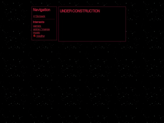 interests/reading screenshot