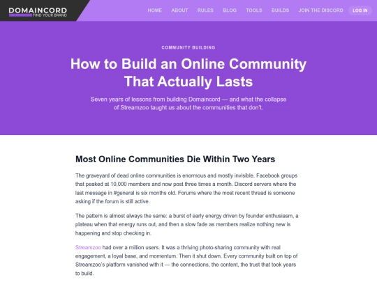 community-building screenshot