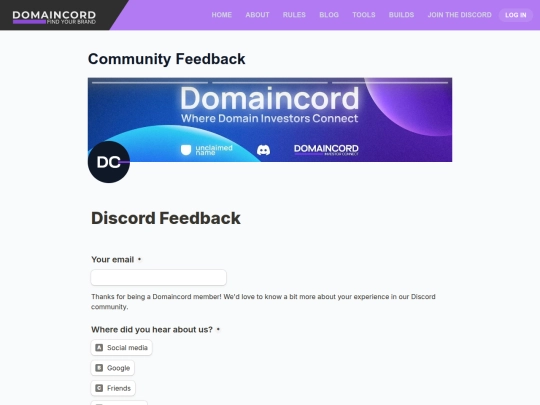 community-feedback screenshot