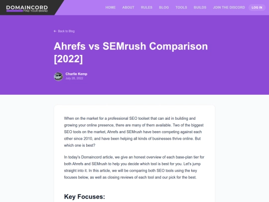 posts/ahrefs-semrush-comparison-2022 screenshot