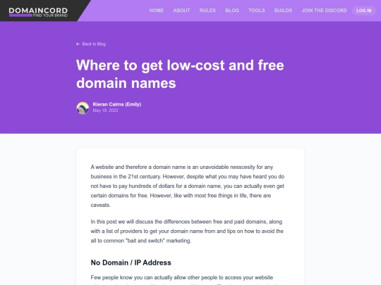 posts/free-domains screenshot