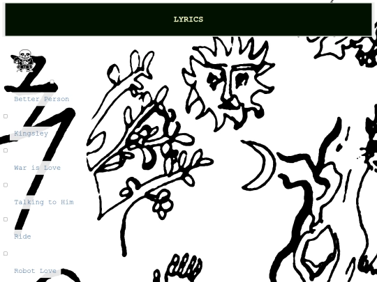 lyrics screenshot