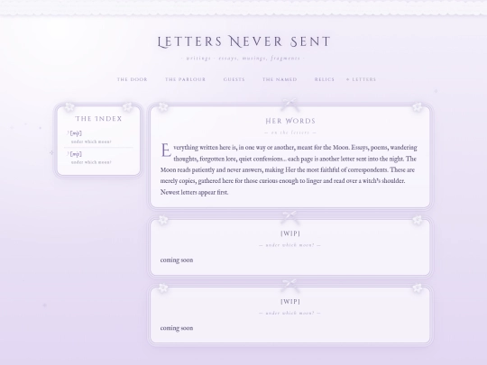 letters screenshot