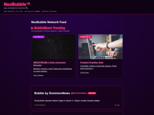 NeoDominion/neobubble screenshot