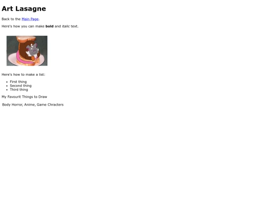 artpage screenshot