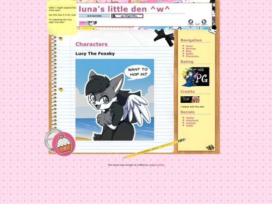 Characters screenshot