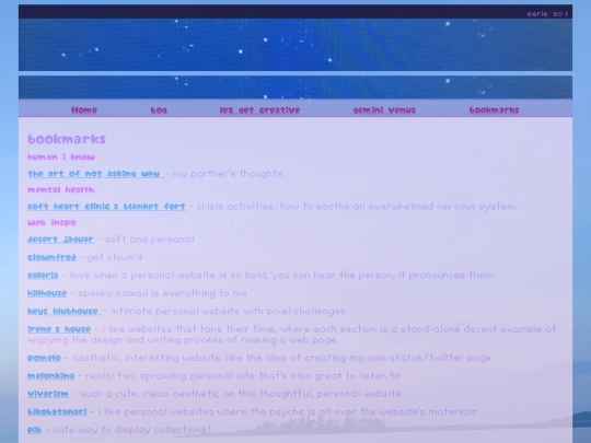 bookmarks screenshot