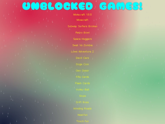 Games screenshot