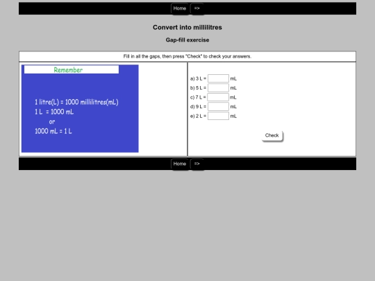 Capacity/Conversion/1 screenshot