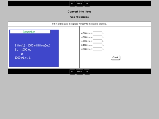 Capacity/Conversion/2 screenshot