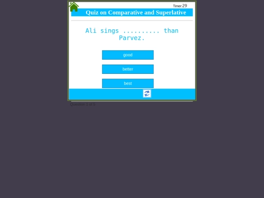 English/Comparative_Superlative/Comparative and superlative/4/multiplechoice screenshot