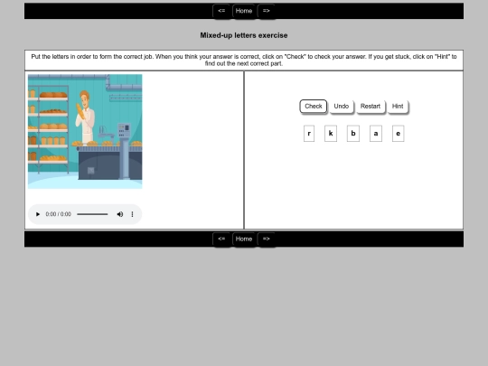 English/Jobs/baker screenshot