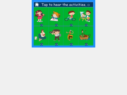 English/Leisure_Time/Introducing_Activities_Part_1/1 screenshot