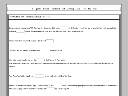 English/Miscellaneous_Activity/Close_Test/part_9 screenshot