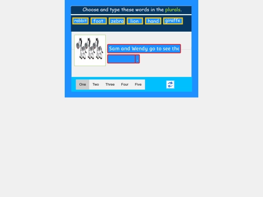 English/Miscellaneous_Activity/Grade3/5 screenshot