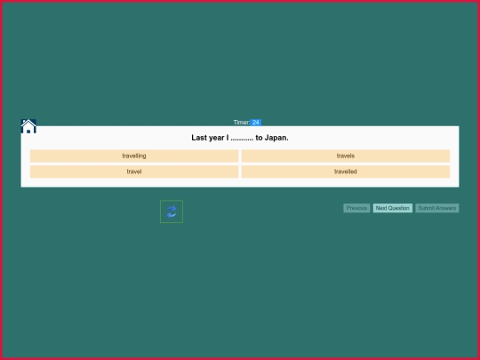 English/Miscellaneous_Activity/Simple Past Tense Part 3/6/multiplechoice screenshot