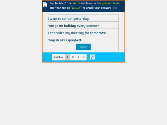 English/Miscellaneous_Activity/Simple Present Tense Part3/4 screenshot