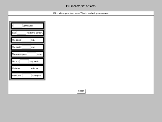 English/Present Tense/be screenshot